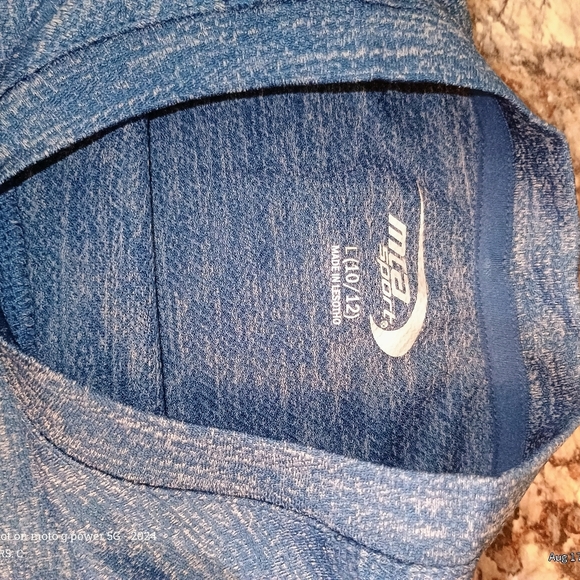 MTA Sport Heathered Blue Kids Tank Top Boys Lrg - Picture 3 of 4